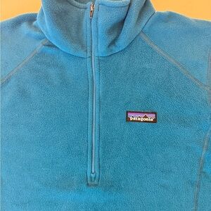 Patagonia Teal Women’s Quarter Zip Pullover Fleece (co-branded)